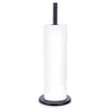 Toilettenpapierrollenhalter, Metall, Schwarz, Hoch