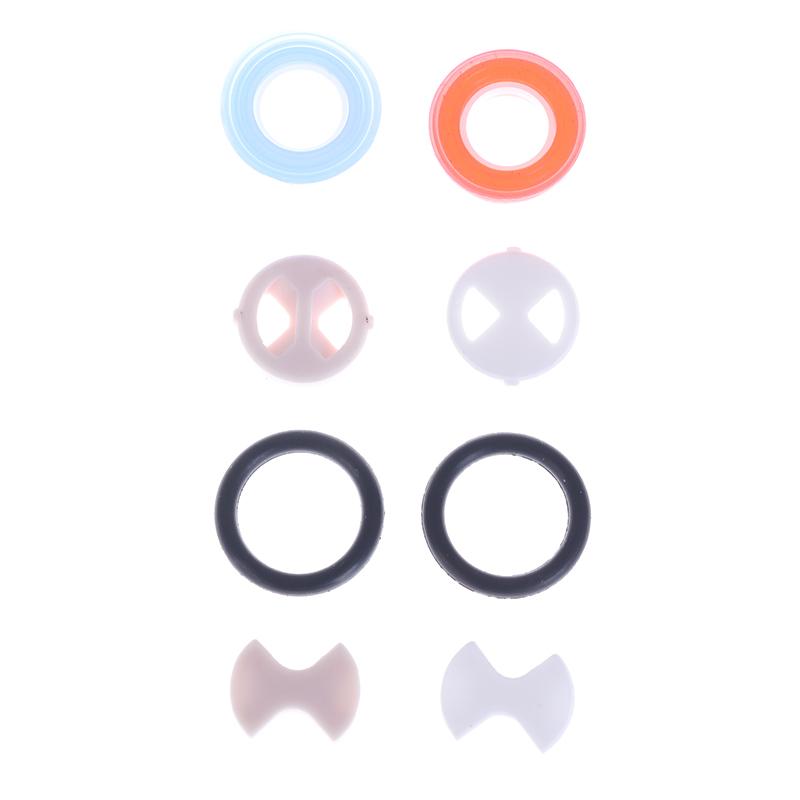 8Pcs/Set Ceramic Disc Silicon Washer Insert Turn Replacement 1/2" For Valve Tap