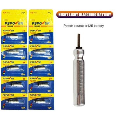 10-20Pcs CR425 Fishing Floats Battery CR425 3.6V Lithium Battery Luminous Electric Fishing Floats Lithium Pin Cells Fishing Tool