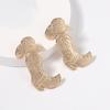 European and American New High-end Fashion Personalized Boots Alloy Earrings Geometric Pattern Hat Stud Earrings Versatile Earrings