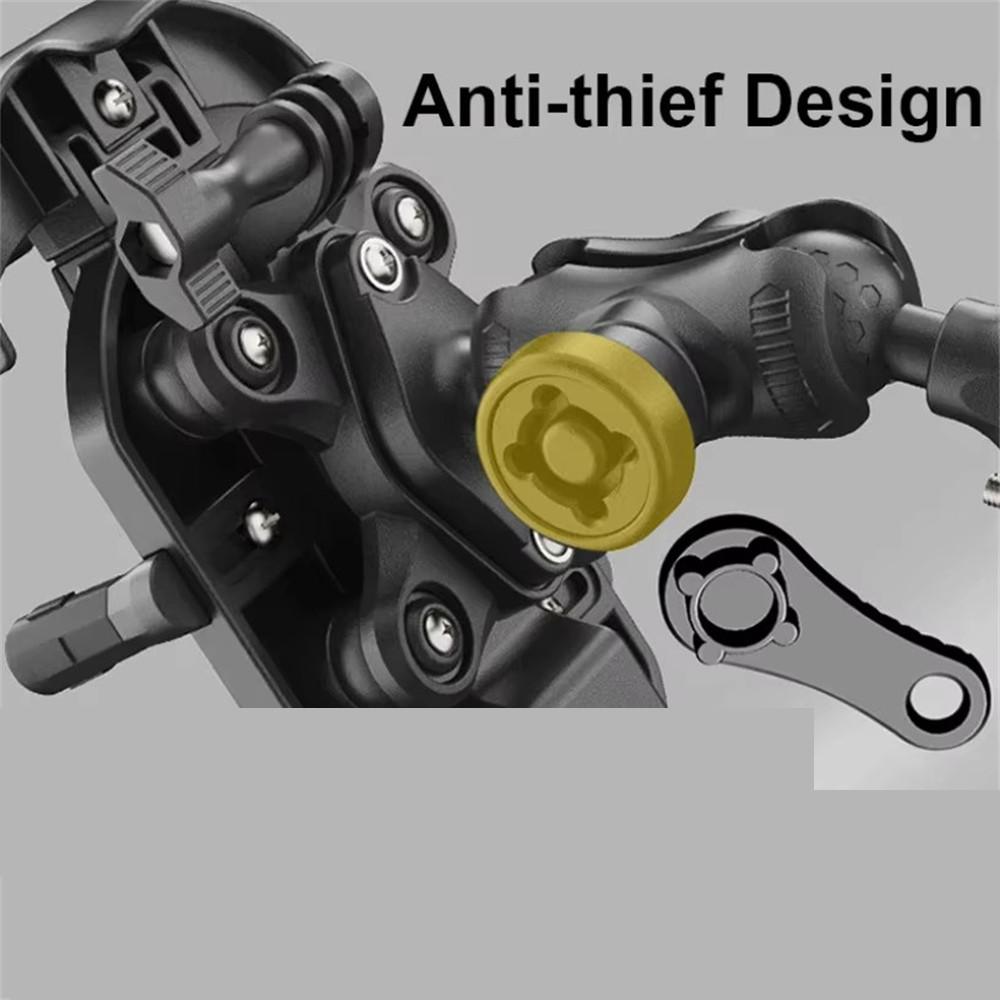 360° Rotation Motorcycle Phone Holder Support For 16-32mm Handlebar Universal
