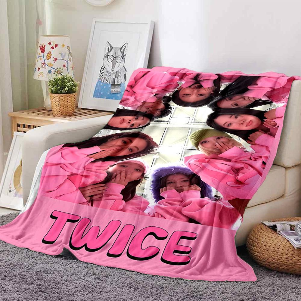 Twice Blanket Ultra-Soft Great for Office Couch Bed Four Seasons Multipurpose Warmthful Decor Ideal Gift For Birthday Valentine'S Day