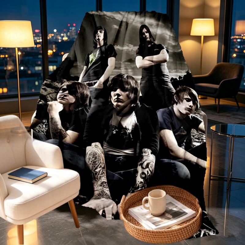 Bring Me the Horizon Print Blanket - Soft & Comfortable, for Bedroom, Travel, Sofa, Home Decoration - Birthday Christmas Gift for Friend
