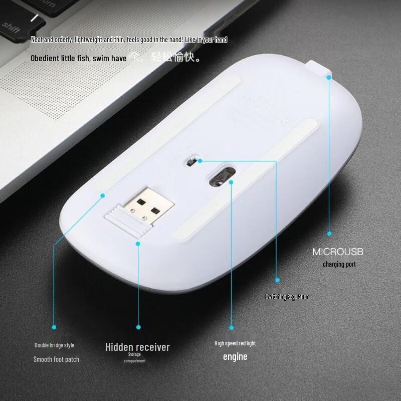 AICSHTER Silent Wireless Office Mouse