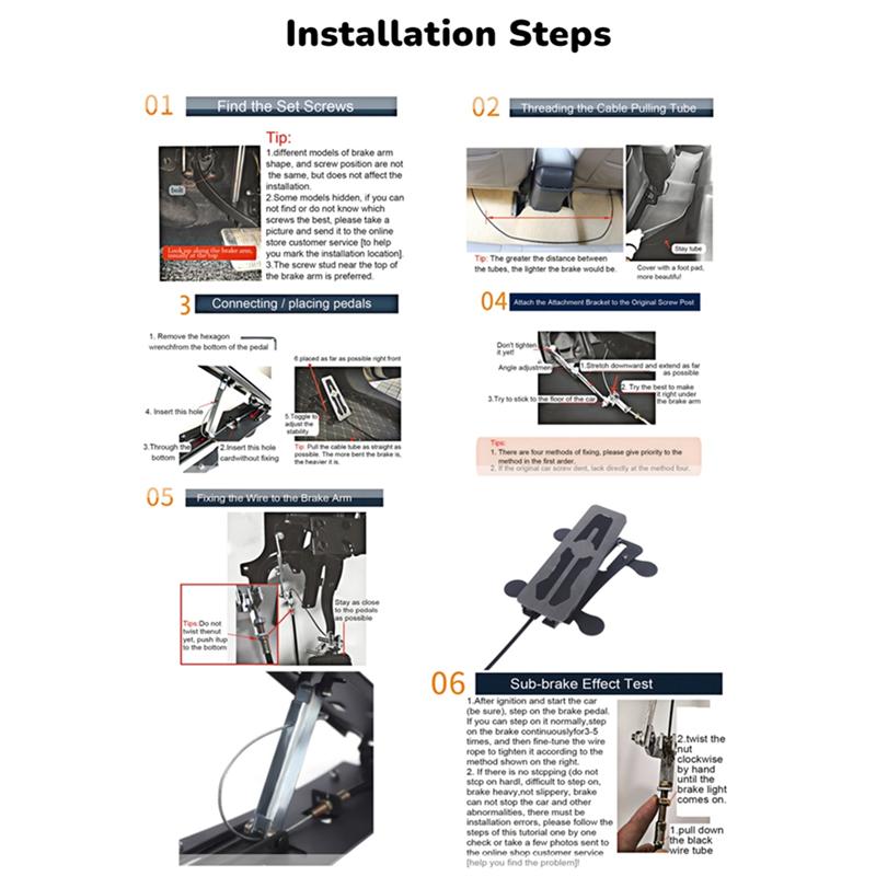 Universal Dual Brake Car Passenger Right