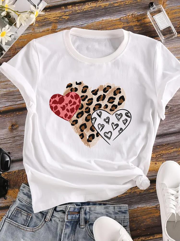 

(Asian Size) T Shirt Printed Women Tee Clothing letter style cute 90s Casual Fashion Lady Female Top Graphic Short Sleeve T-shirts S