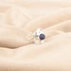 Round Third Eye Chakra Sodalite Stone Stackable Birthday Ring Jewelry 925 Silver RR-51-27