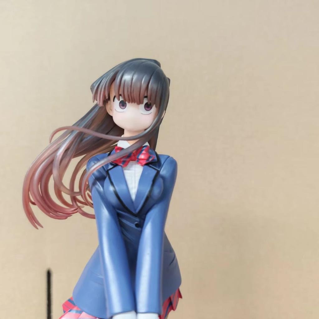 26CM Anime Komi san wa Komyushou Desu Figure Komi Shouko Dream Tech 1/7 Wave School Uniform Ver Model Toy Gift Action Figure