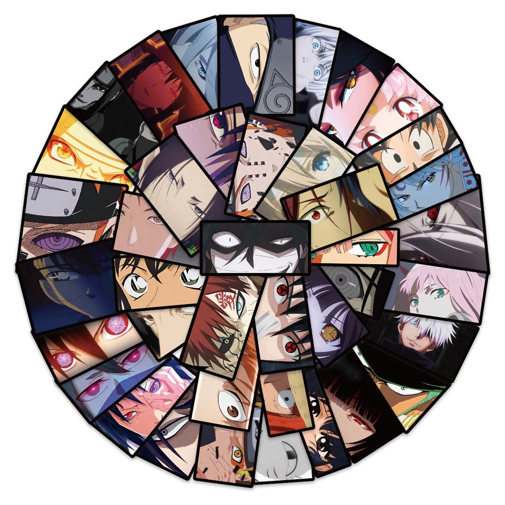 Character Diy Anime Eye Stickers Personalize Your Notebook Laptop Journal Phone Water Ipad Bottle
