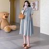 Elegant 2026 Loose-Fit Maternity Nursing Dress Skirt