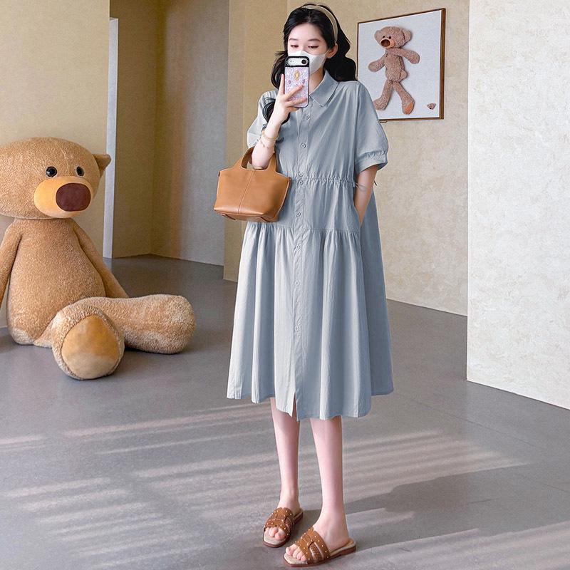 Elegant 2026 Loose-Fit Maternity Nursing Dress Skirt