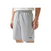 Li Ning Fitness Series Logo Breathable Moisture-Wicking Sports Knit Casual Shorts Men shorts Mist-Gray AKSU471-4