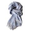 111 pure scarves for men and women, winter Japanese warm versatile plaid birthday gift plaid couple scarf