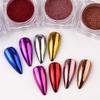 8 Box Chrome Mirror Nail Powder Metallic Silver Gold Blue Nail Art Glitter Rubbing Pigment Flakes Dust For DIY Luxury Manicures