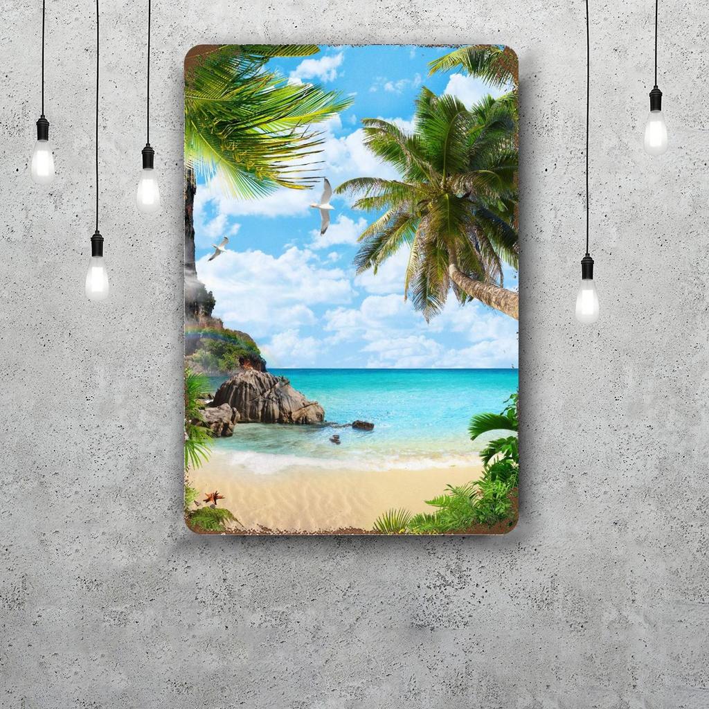 Ocean Decor Vintage Metal Signs Tin Signs Captain Poster Decor for Bar Pub Club Man Cave Wall Decoration