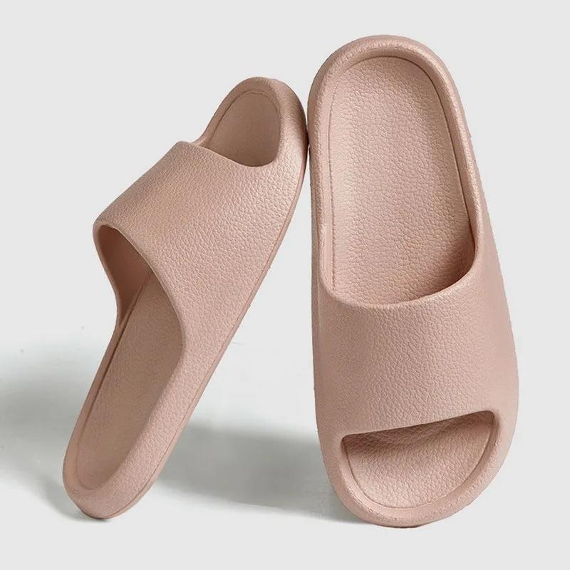 2025 Women Soft Sole Cloud Slippers Thick Platform Indoor Outdoor Beach Sandals Summer EVA Non Slip Flip Flops Men Slippers