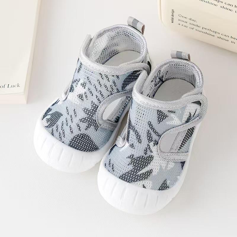 Breathable Mesh Toddler Sandals with Non-Slip Soft Soles and Velcro for Boys & Girls