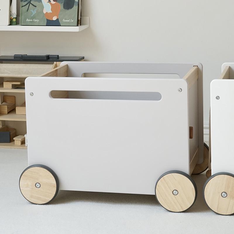 Children's Playhouse Shopping Cart Toy - Educational Storage Trolley for Kids