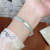Chinese Ruyi Lotus Enamel Bangle – High-End Five Treasure Design