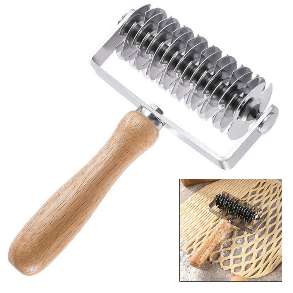 Gitter-Rollschneider Teiggitter-Roller Hausbacken Professionelles Backen Vielseitiges Backwerkzeug Erzeugt Schönes Gittermuster