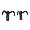 6 Pcs Double Prong Hook Wall Mounted Zinc Alloy Heavy Duty Dual Prong Hook for Coat Robe Scarf