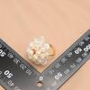 Pearl Ring Niche Retro High-end Flower Light Luxury Niche Ring Cool Style Elegant Accessory