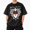 Templar Cross Knights Accessories Washed T Shirts for Men Women Streetwear Hip Hop T-Shirt Summer Tee Shirt 100% Cotton
