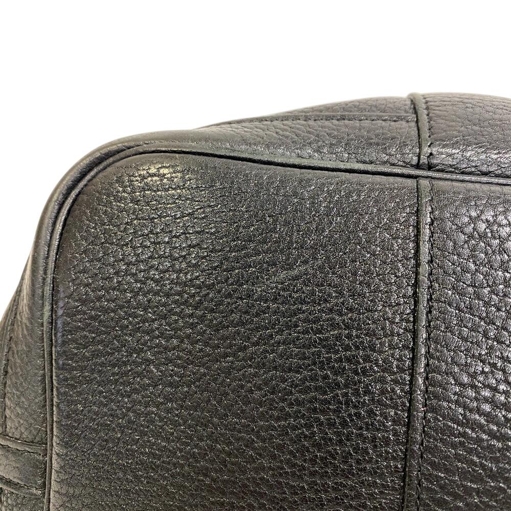 HERMES Shoulder Negonda leather Garden party PM Tote Bag black leather Women Used