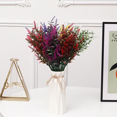 Künstliche Blume Bouquet Wohnzimmer Dekoration Fotografie Home Decor Grüne Pflanze 7 Gabeln Weizen Ohr Lavendel Simulation Blume