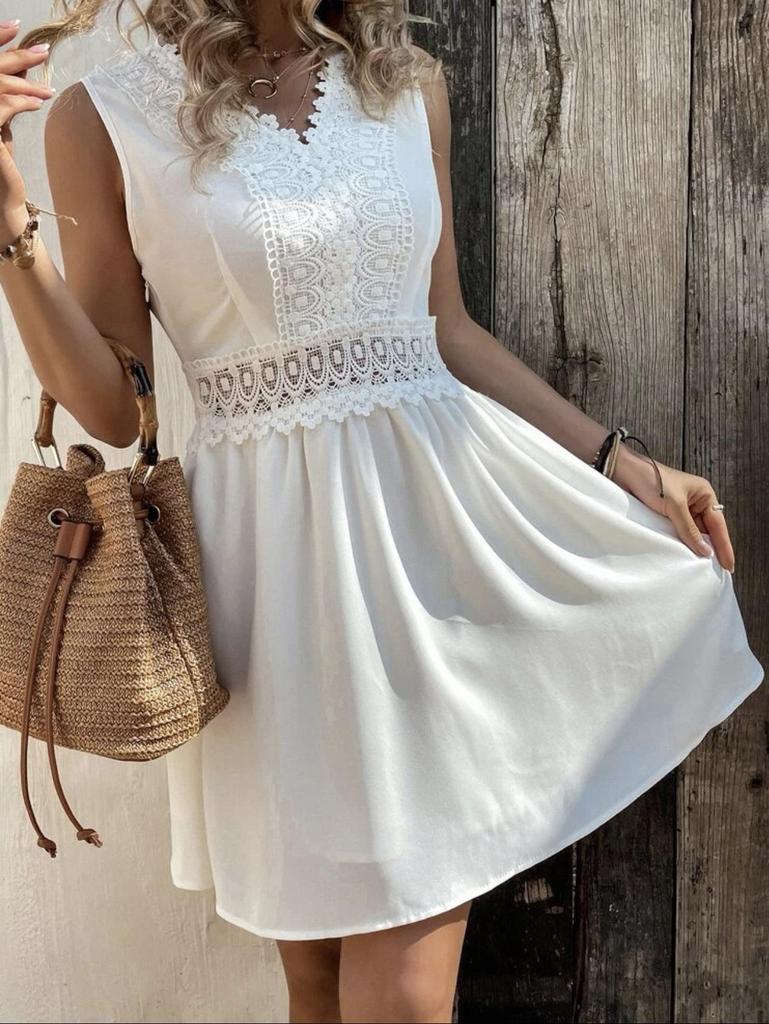 2023 Krajkové prošívání Přeshraniční šaty