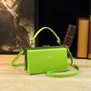 Leather Box Square Jewelry Bag Elegant Color Foreign Trade Women's Small Handbag Single Shoulder Bag Dropshipping Letter Decoration