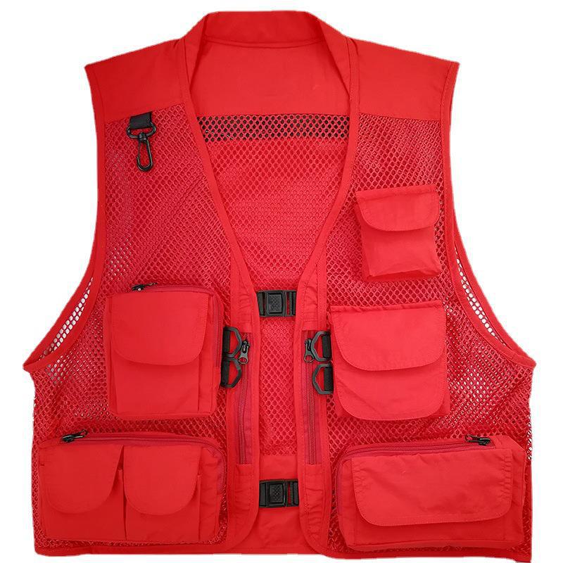 Breathable Mesh Sports Fishing Vest with Multi Pockets for Outdoor Use