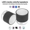Bluetooth Mini Hoparlör Kablosuz Hoparlör Renkli LED TF Kart USB Subwoofer PC Telefon Için Taşınabilir MP3 Müzik Ses Sütunu