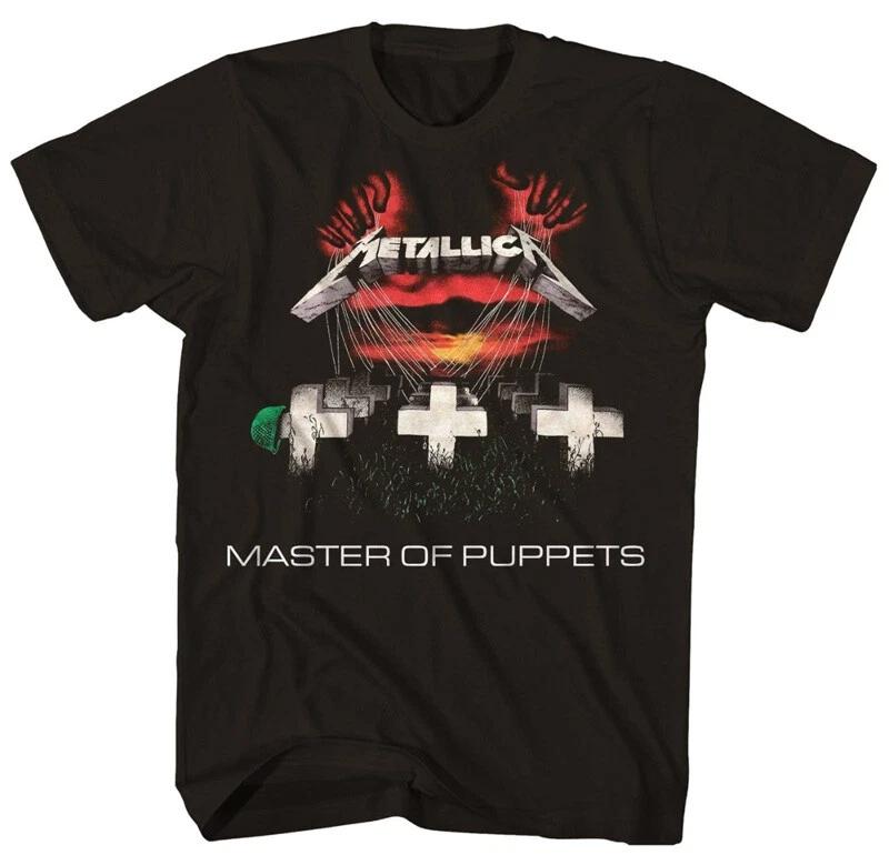 New Authentic Metallica Master of Puppets Heavy Metal Band T-Shirt High-end Luxury Is for Both Men and Women Top Y2k