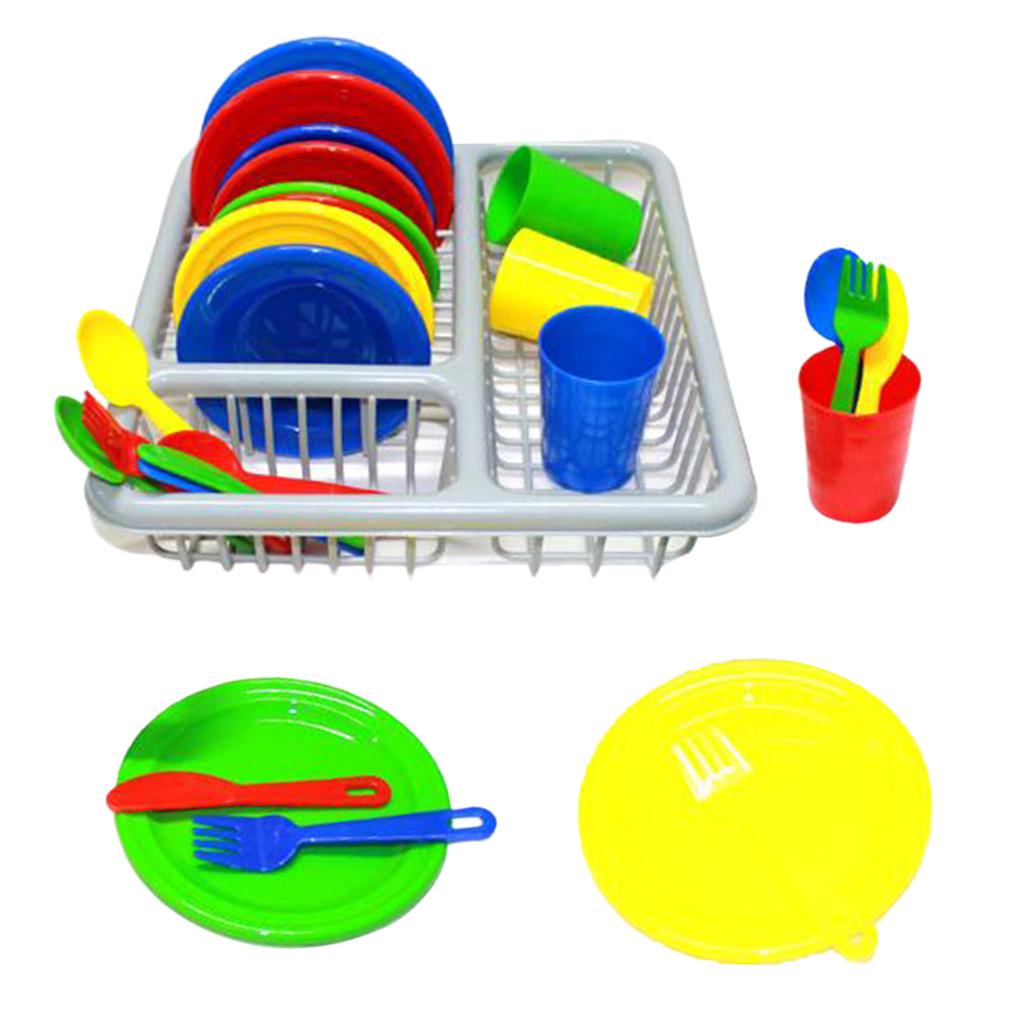 Buy 28 Pieces Kitchen Playset Mini Cutlery Kids Pretend Role Play Toys