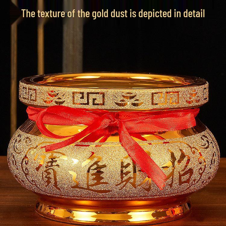 Buddhist Household Ceramic Offering Set: Incense Burner, Water Cup, Fruit Plate, Vase