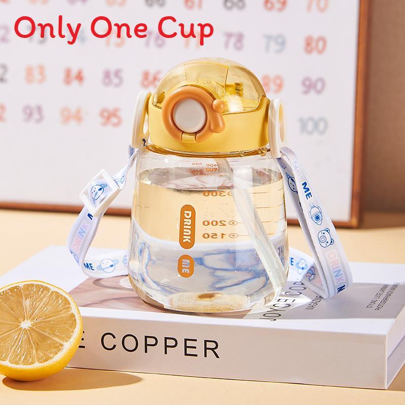Childrens Pc Material Water Bottle With Push Open Cap For Gift And Daily Use