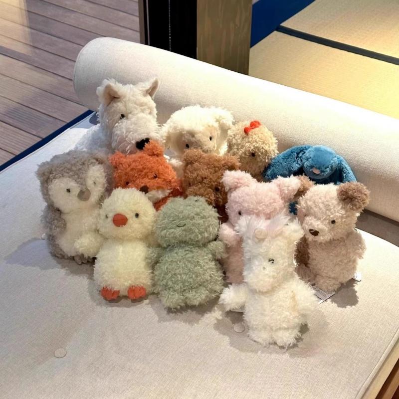 Păpușă animal mic cu păr creț nordic, jucărie de pluș, păpușă cățeluș fără stăpân, păpușă de nuntă, suvenir