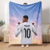 Star Player Kylian Mbappé Blanket Soft Warm Cozy Great for Livingroom Chair Bedding Four Seasons Multipurpose Stylish Decor