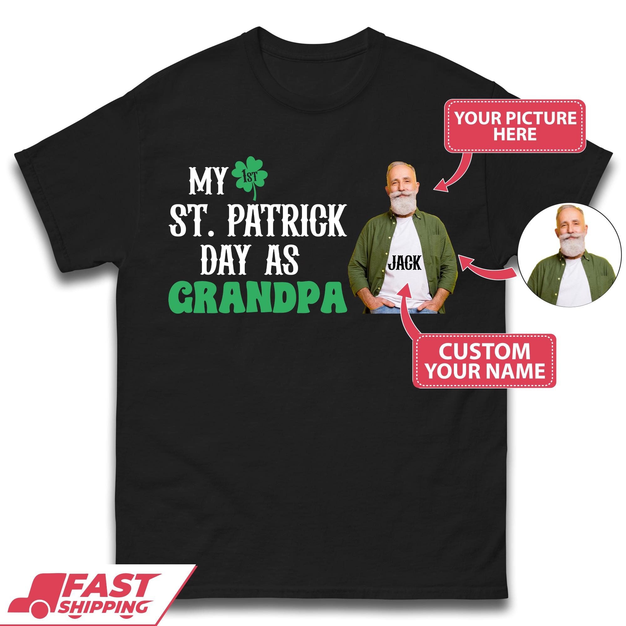 My 1st St. Patrick s Day As Grandpa Mens T-Shirt L