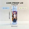 1PC Two Fashion Girl Character Art Print 750ml Color Plastic Sports Water Bottle Leakproof Flip Straw Lid Suitable for Sports Office Home Use