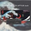 Mouse Pad Red Moon Japanese Great Wave Gamer Printon Demand HD Computer New Mousepad XXL MousePads Natural Rubber Non-Slip