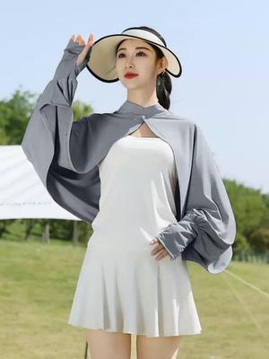 2026 Women's Summer Yoga Outdoor Breathable Long Sleeve Slimming Sports Shawl Jacket