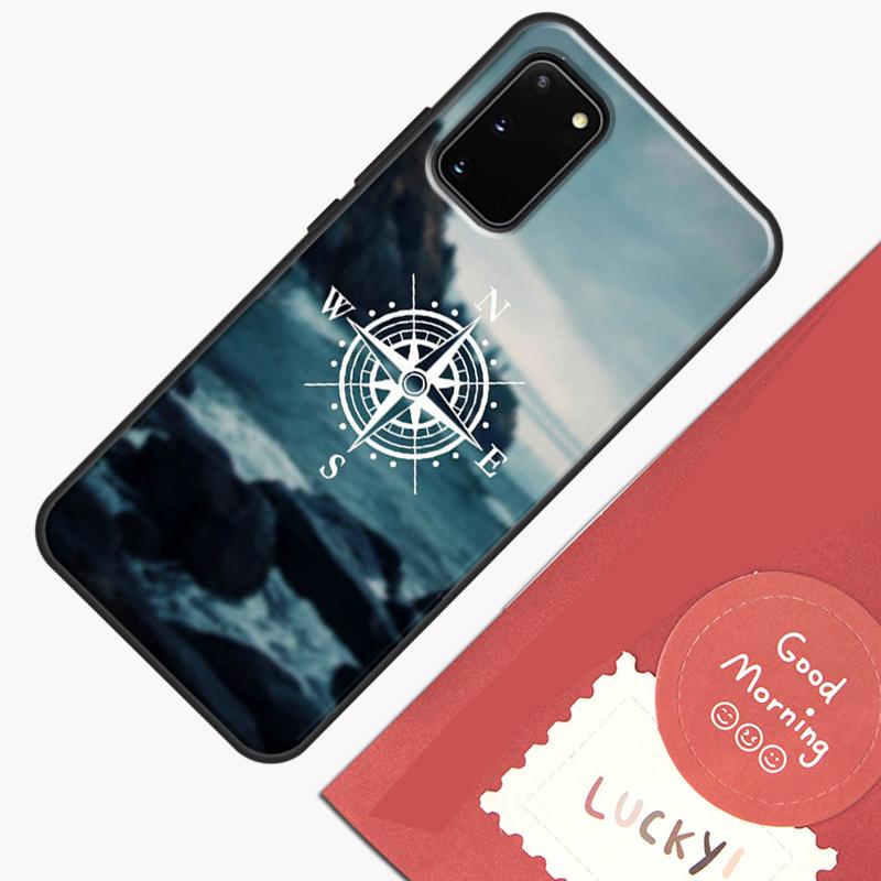World Map Compass Nautical Phone Case For Samsung Galaxy S26 S25 Ultra S20 S21 S22 S23 S24 S10 Plus S25 FE Cover Shell