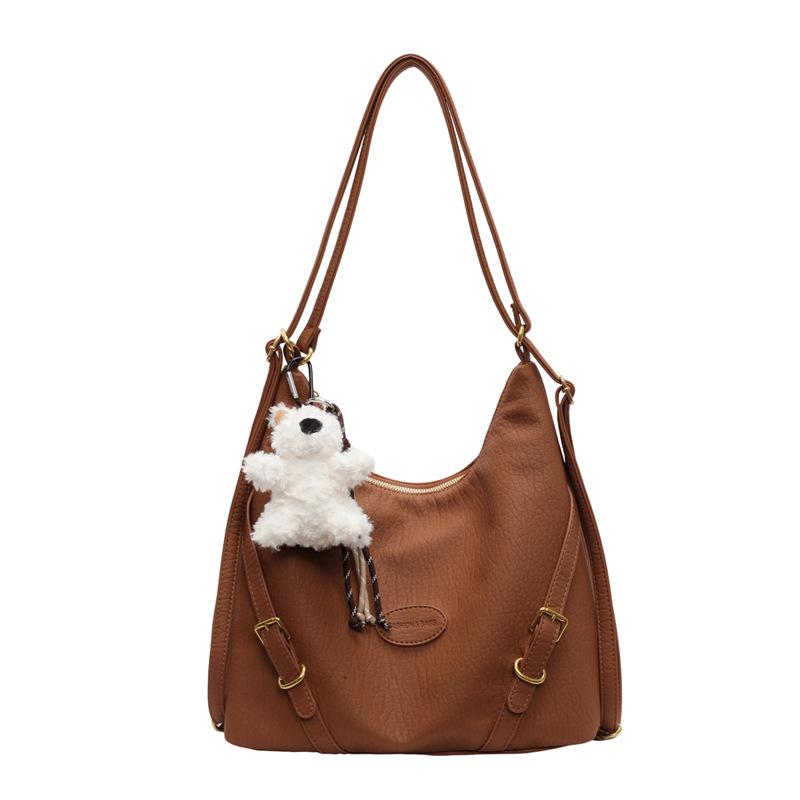 

Commuter retro large-capacity bag 2025 new high-end texture women s backpack multi-purpose shoulder tote bag no pendant