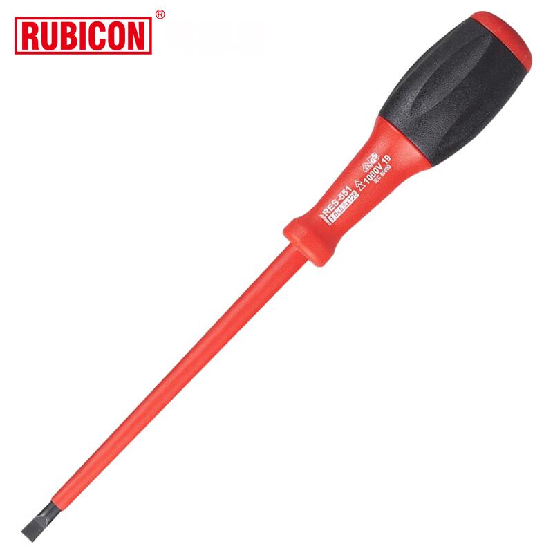 RUBICON RES-551 VDE 1000V Insulated Slotted Screwdriver