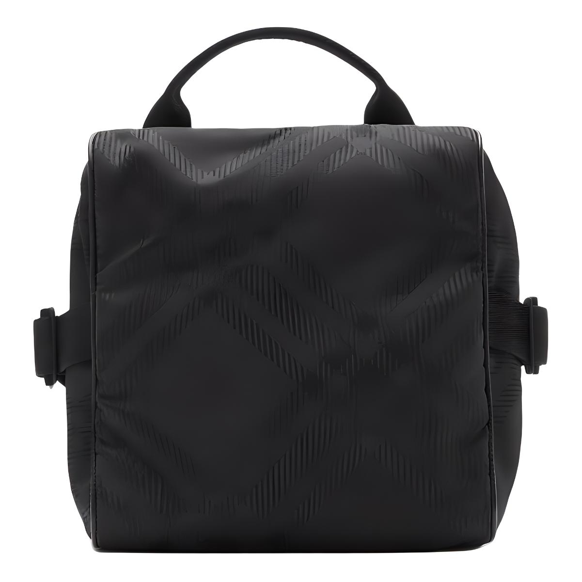 

Burberry Check Nylon Travel Pouch, Luxury Black Water-Resistant Dopp Kit for Men, Gym & Business Trip Use 80809001 Box(Basic Set+Box)