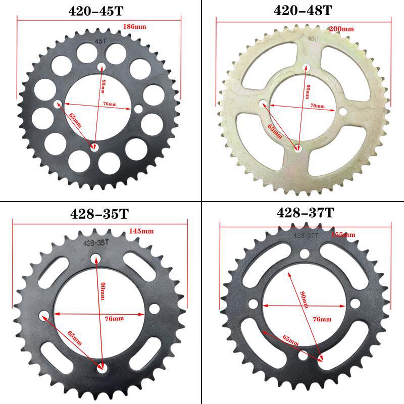 Xiaogaosai Off-Road Motorcycle Rear Sprocket In 420#, 428#, 48T, 37T, 41T Sizes