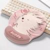 Cute Girl Dog Wrist Rest Mouse Pad & Keyboard Pillow for Office Desk