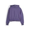 Y-3 Women's Solid Casual Loose Long Sleeve Pullover Sweatshirt Purple IP7677
